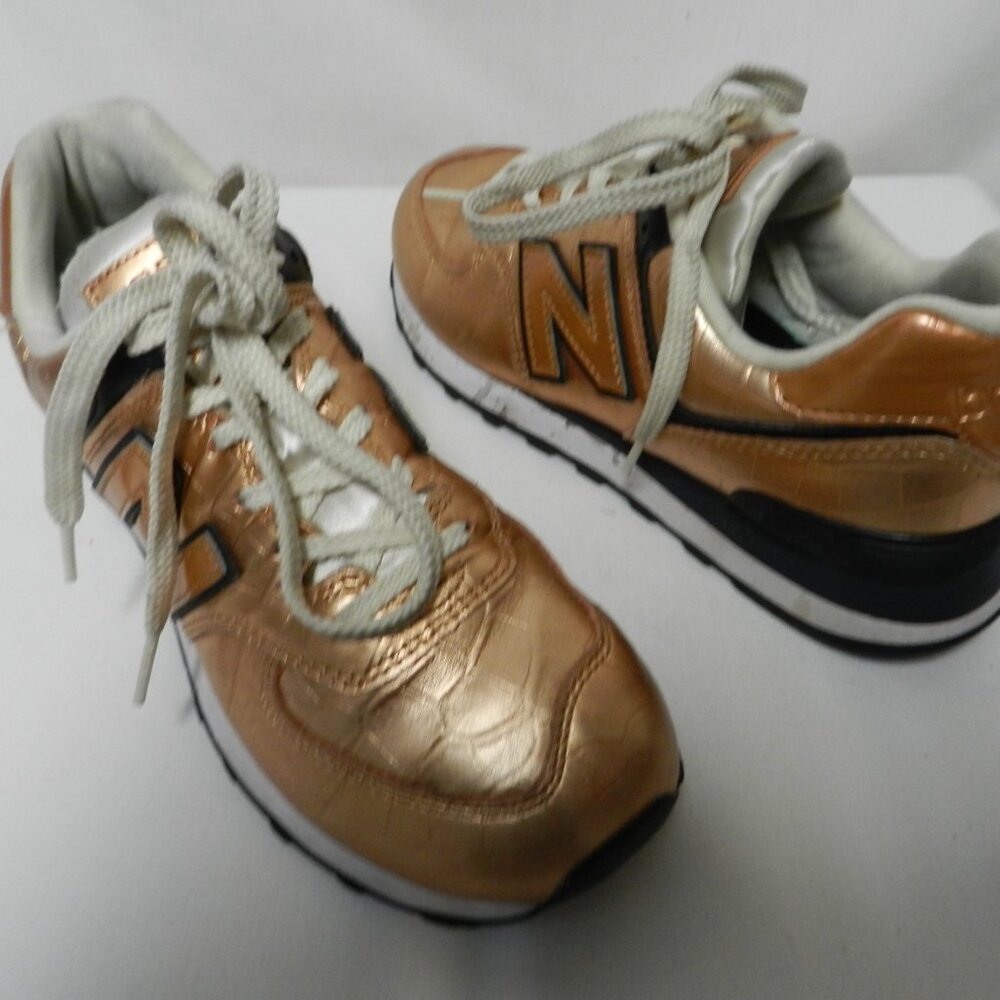 New Balance 574 Encap Sneakers Tennis Metallic Rose Gold Women Size 39 8 - Picture 2 of 15